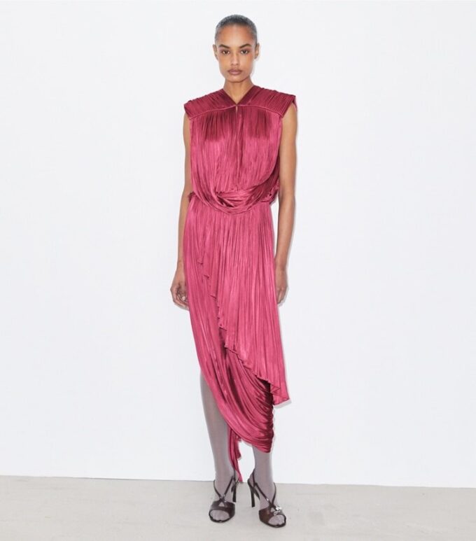 Jersey Draped Dress