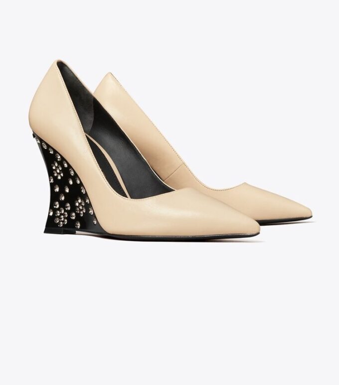 Jeweled Flower Wedge Jeweled Flower Wedge