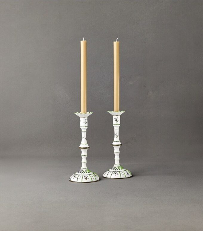 Jolie Fleur Candlesticks, Set Of 2 Jolie Fleur Candlesticks, Set Of 2