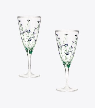Jolie Fleur Champagne Glass, Set Of 2