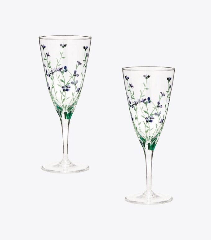 Jolie Fleur Champagne Glass, Set Of 2 Jolie Fleur Champagne Glass, Set Of 2