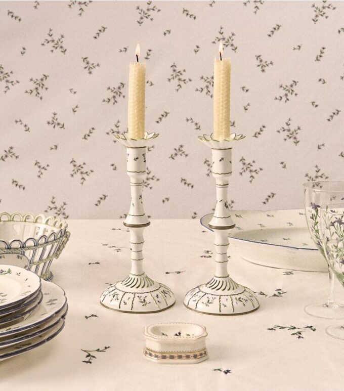 Jolie Fleur Embroidered Square Tablecloth Jolie Fleur Embroidered Square Tablecloth