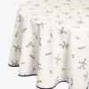 Jolie Fleur Round Tablecloth, 132″ Jolie Fleur Round Tablecloth, 132″