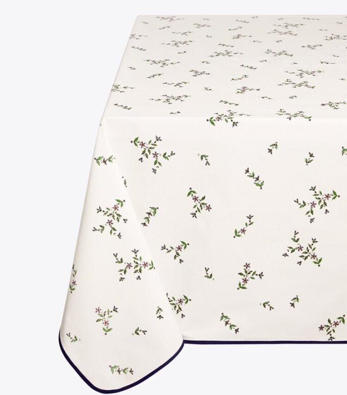 Jolie Fleur Square Tablecloth, 70″ Jolie Fleur Square Tablecloth, 70″