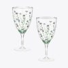 Jolie Fleur Water Glass, Set Of 2 Jolie Fleur Water Glass, Set Of 2
