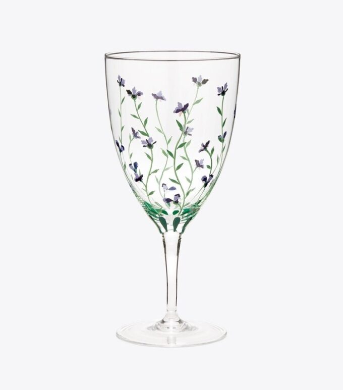 Jolie Fleur Water Glass, Set Of 2 Jolie Fleur Water Glass, Set Of 2