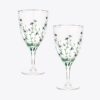 Jolie Fleur Wine Glass, Set Of 2 Jolie Fleur Wine Glass, Set Of 2