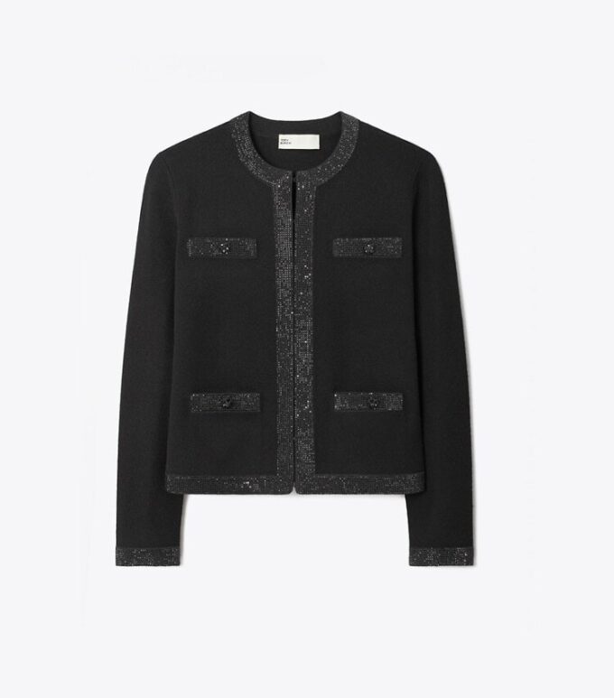Kendra Embellished Wool Cardigan Kendra Embellished Wool Cardigan