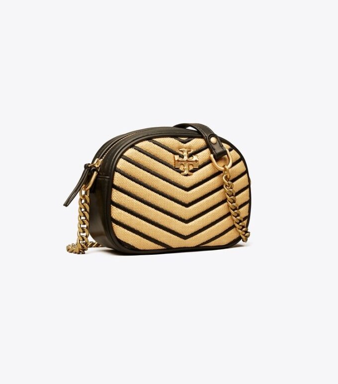 Kira Chevron Soft Straw Small Camera Bag Kira Chevron Soft Straw Small Camera Bag