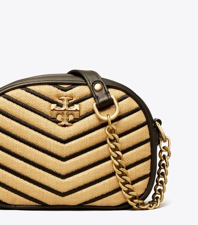 Kira Chevron Soft Straw Small Camera Bag Kira Chevron Soft Straw Small Camera Bag