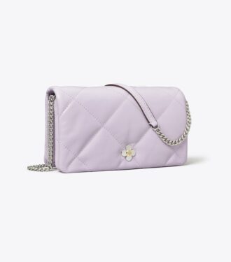 Kira Diamond Quilt Clover Chain Wallet