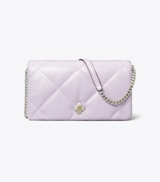 Kira Diamond Quilt Clover Chain Wallet