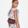 Kira Diamond Quilt Distressed Mini Flap Bag