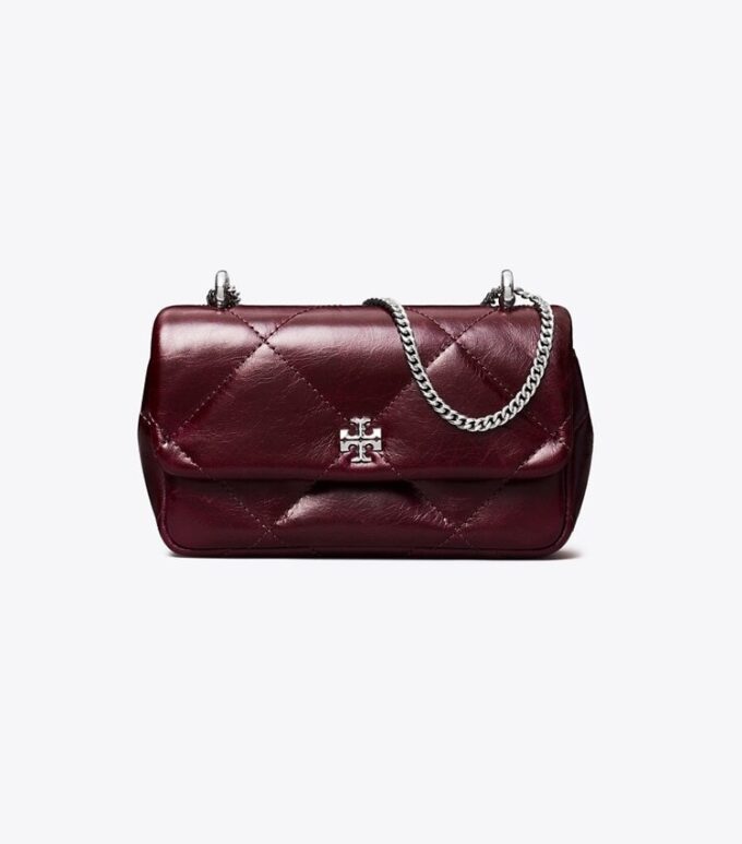 Kira Diamond Quilt Distressed Mini Flap Bag