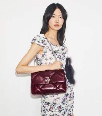 Kira Diamond Quilt Distressed Shoulder Bag