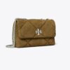 Kira Diamond Quilt Suede Shoulder Bag