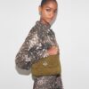 Kira Diamond Quilt Suede Shoulder Bag
