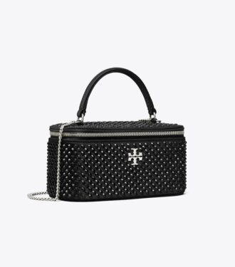 Kira Embellished Satin Vanity Case Kira Embellished Satin Vanity Case