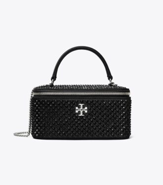 Kira Embellished Satin Vanity Case Kira Embellished Satin Vanity Case