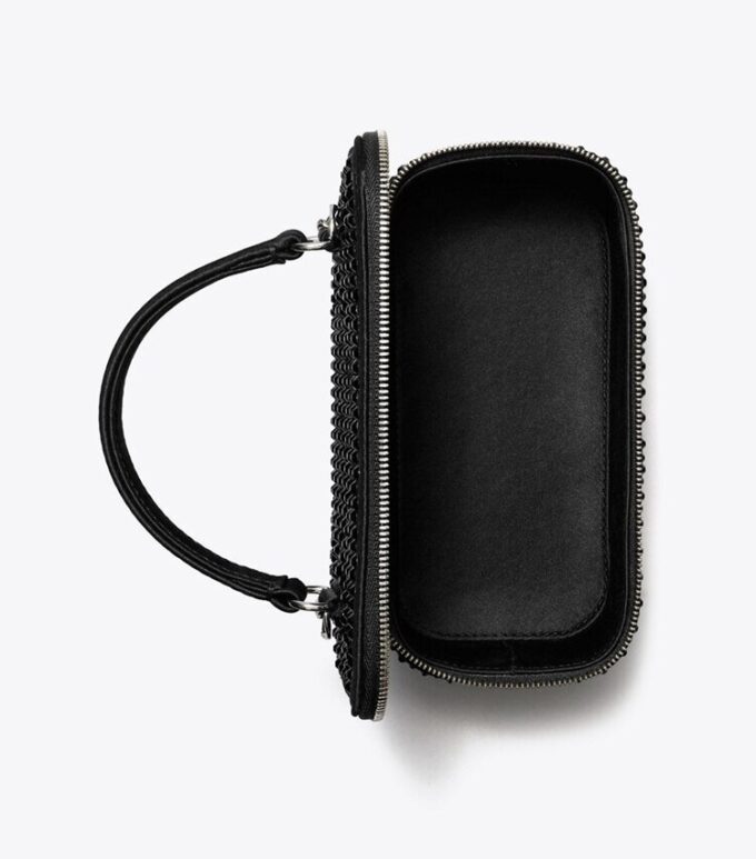 Kira Embellished Satin Vanity Case Kira Embellished Satin Vanity Case