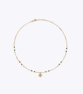 Kira Enamel Bar Pendant Necklace
