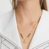 Kira Enamel Bar Pendant Necklace