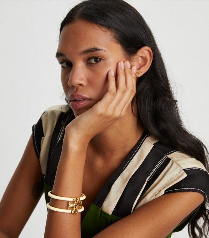 Kira Enamel Wide Bangle Kira Enamel Wide Bangle