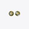 Kira Printed Circle-Stud Earring Kira Printed Circle-Stud Earring