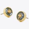 Kira Printed Circle-Stud Earring Kira Printed Circle-Stud Earring