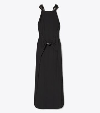Knotted Crepe Dress