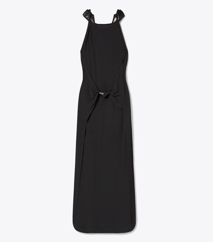 Knotted Crepe Dress