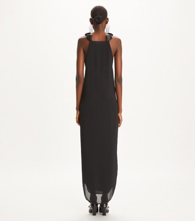 Knotted Crepe Dress