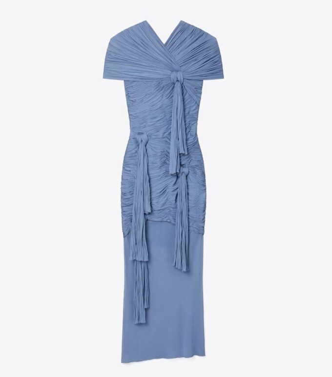 Knotted Viscose Dress