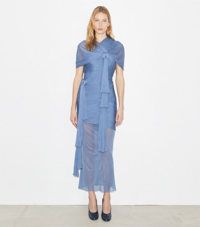 Knotted Viscose Dress