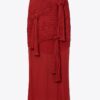 Knotted Viscose Skirt