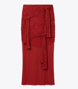 Knotted Viscose Skirt