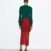 Knotted Viscose Skirt