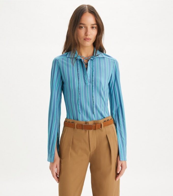 Lace-Up Jersey Tunic Lace-Up Jersey Tunic