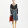 Deconstructed Denim Skirt