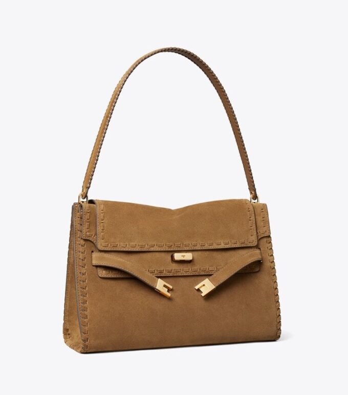 Large Lee Radziwill Suede Shoulder Bag Large Lee Radziwill Suede Shoulder Bag