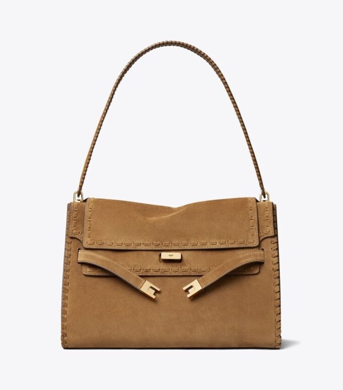 Large Lee Radziwill Suede Shoulder Bag Large Lee Radziwill Suede Shoulder Bag