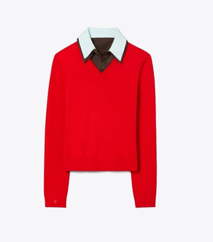 Layered Merino Wool Sweater Layered Merino Wool Sweater