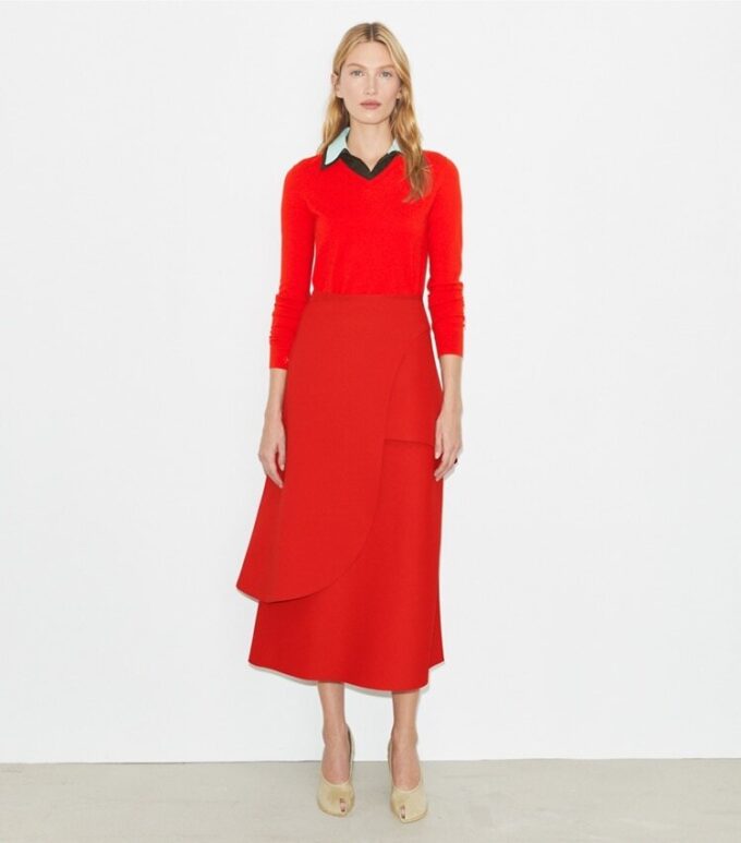 Crepe Wrap Skirt