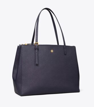 Leather Double Zip Tote