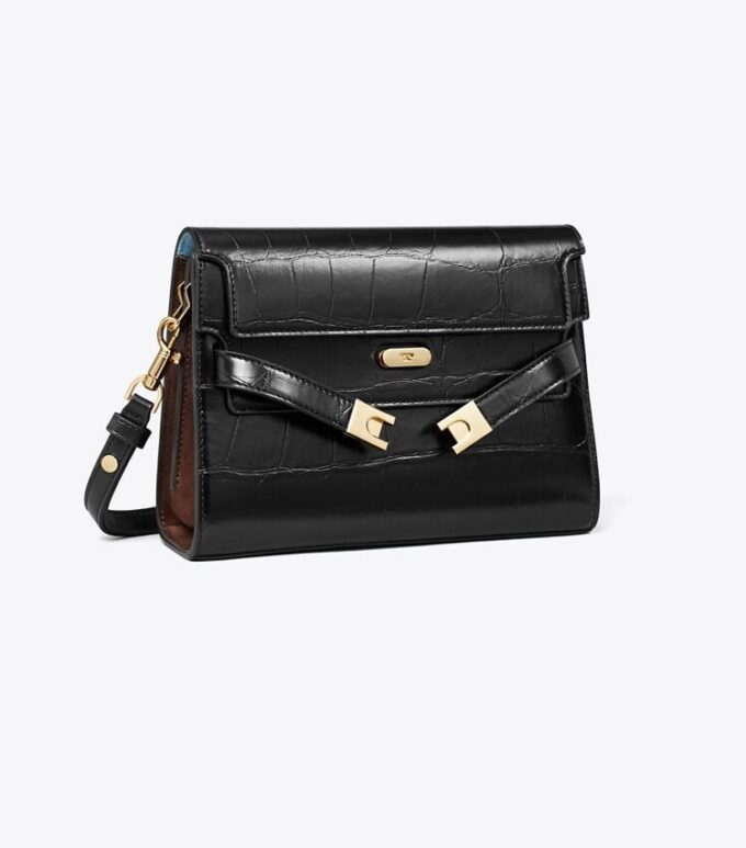Lee Radziwill Croc-Embossed Shoulder Bag Lee Radziwill Croc-Embossed Shoulder Bag