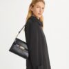 Lee Radziwill Croc-Embossed Shoulder Bag Lee Radziwill Croc-Embossed Shoulder Bag
