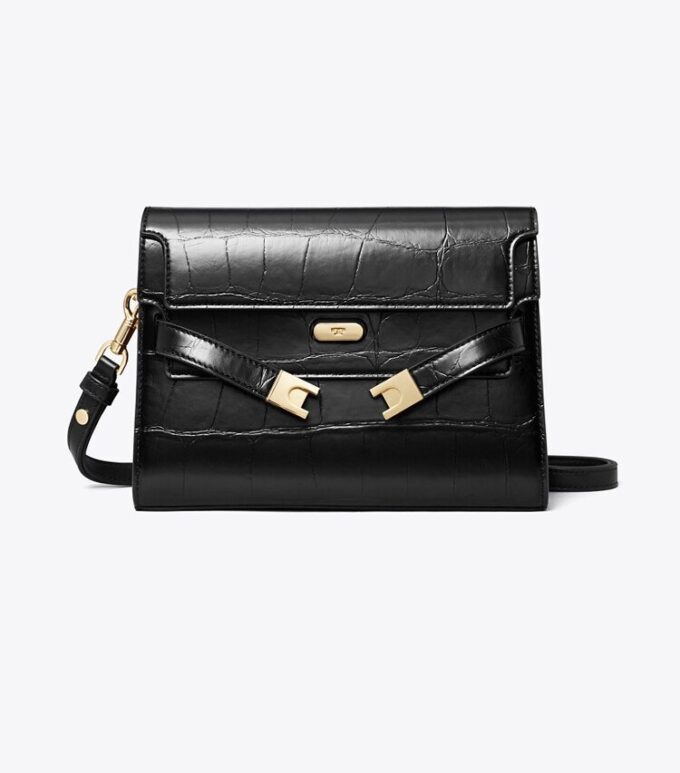 Lee Radziwill Croc-Embossed Shoulder Bag Lee Radziwill Croc-Embossed Shoulder Bag