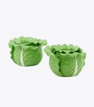 Lettuce Ware Candle Holder, Set Of 2