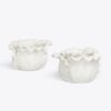 Lettuce Ware Candle Holder, Set Of 2