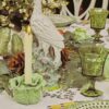 Lettuce Ware Candle Holder, Set Of 2